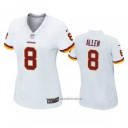 Camiseta NFL Game Mujer Washington Commanders Kyle Allen Blanco