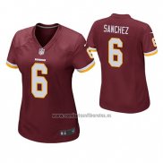 Camiseta NFL Game Mujer Washington Commanders Mark Sanchez Rojo