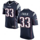 Camiseta NFL Game New England Patriots Faulk Azul