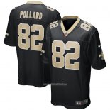 Camiseta NFL Game New Orleans Saints Bob Pollard Retired Negro