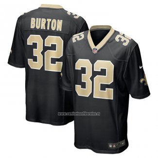 Camiseta NFL Game New Orleans Saints Michael Burton Negro