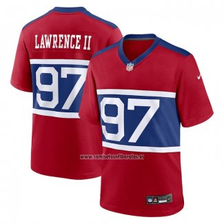 Camiseta NFL Game New York Giants Dexter Lawrence II Alterno Rojo