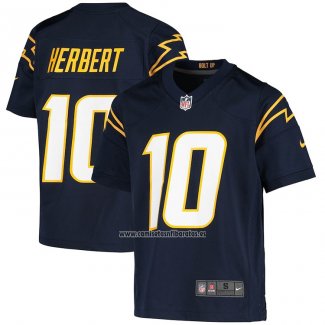 Camiseta NFL Game Nino Los Angeles Chargers Justin Herbert Azul