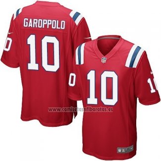 Camiseta NFL Game Nino New England Patriots Garoppolo Rojo