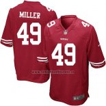 Camiseta NFL Game Nino San Francisco 49ers Miller Rojo