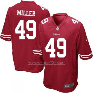 Camiseta NFL Game Nino San Francisco 49ers Miller Rojo