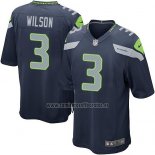 Camiseta NFL Game Nino Seattle Seahawks Wilson Azul Oscuro