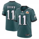 Camiseta NFL Game Philadelphia Eagles AJ Brown Super Bowl LIX Verde