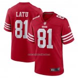 Camiseta NFL Game San Francisco 49ers Cameron Latu Rojo