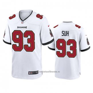 Camiseta NFL Game Tampa Bay Buccaneers Ndamukong Suh 2020 Blanco