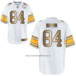 Camiseta NFL Gold Game Pittsburgh Steelers Brown Blanco
