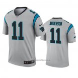 Camiseta NFL Legend Carolina Panthers Robby Anderson Inverted Gris