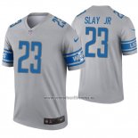 Camiseta NFL Legend Detroit Lions 23 Darius Slay Inverted Gris
