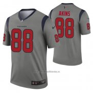 Camiseta NFL Legend Houston Texans Jordan Akins Inverted Gris