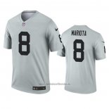 Camiseta NFL Legend Las Vegas Raiders Marcus Mariota Inverted Gris