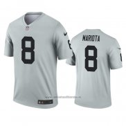 Camiseta NFL Legend Las Vegas Raiders Marcus Mariota Inverted Gris