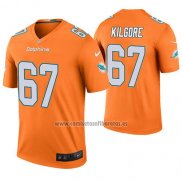 Camiseta NFL Legend Miami Dolphins Daniel Kilgore Naranja Color Rush