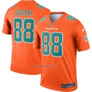 Camiseta NFL Legend Miami Dolphins Mike Gesicki Inverted Naranja