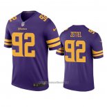 Camiseta NFL Legend Minnesota Vikings Anthony Zettel Violeta Color Rush