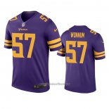 Camiseta NFL Legend Minnesota Vikings D.j. Wonnum Violeta Color Rush
