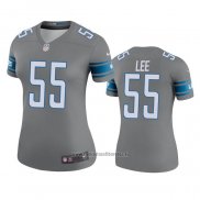 Camiseta NFL Legend Mujer Detroit Lions Elijah Lee Gris Color Rush