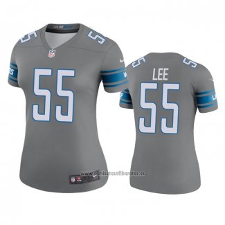 Camiseta NFL Legend Mujer Detroit Lions Elijah Lee Gris Color Rush