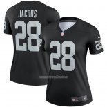 Camiseta NFL Legend Mujer Las Vegas Raiders Josh Jacobs Negro