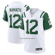 Camiseta NFL Legend New York Jets Joe Namath Classic Alterno Blanco