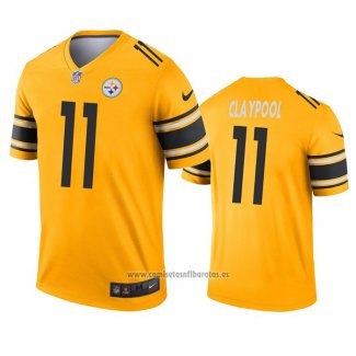 Camiseta NFL Legend Pittsburgh Steelers Chase Claypool Inverted Oro