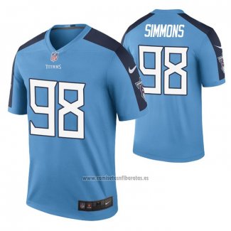 Camiseta NFL Legend Tennessee Titans Jeffery Simmons Color Rush Azul