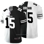 Camiseta NFL Limited Baltimore Ravens Brown White Black Split