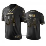 Camiseta NFL Limited Chicago Bears Walter Payton Golden Edition Negro