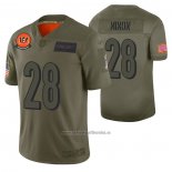Camiseta NFL Limited Cincinnati Bengals Joe Mixon 2019 Salute To Service Verde