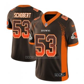 Camiseta NFL Limited Cleveland Browns Joe Schobert Marron 2018 Rush Drift Fashion