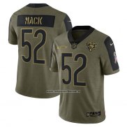 Camiseta NFL Limited Denver Broncos Khalil Mack 2021 Salute To Service Verde