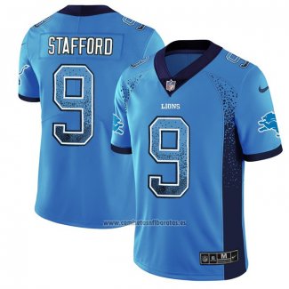 Camiseta NFL Limited Detroit Lions Stafford Rush Drift Fashion Azul