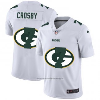 Camiseta NFL Limited Green Bay Packers Crosby Logo Dual Overlap Blanco