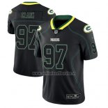 Camiseta NFL Limited Green Bay Packers Kenny Clark Negro Color Rush 2018 Lights Out
