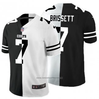 Camiseta NFL Limited Indianapolis Colts Brissett Black White Split