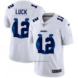 Camiseta NFL Limited Indianapolis Colts Luck Logo Dual Overlap Blanco