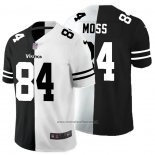 Camiseta NFL Limited Minnesota Vikings Moss Black White Split