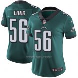 Camiseta NFL Limited Mujer Philadelphia Eagles 56 Long Verde