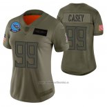 Camiseta NFL Limited Mujer Tennessee Titans Jurrell Casey 2019 Salute To Service Verde