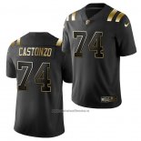 Camiseta NFL Limited New England Patriots Anthony Castonzo Golden Edition Negro