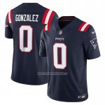 Camiseta NFL Limited New England Patriots Christian Gonzalez Vapor F.U.S.E. Azul