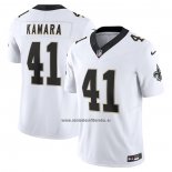 Camiseta NFL Limited New Orleans Saints Alvin Kamara Vapor F.U.S.E. Blanco