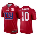 Camiseta NFL Limited New York Giants Manning Big Logo Number Rojo