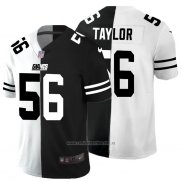 Camiseta NFL Limited New York Giants Taylor White Black Split