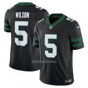 Camiseta NFL Limited New York Jets Garrett Wilson Alterno Vapor F.U.S.E. Legacy Negro