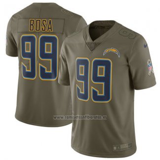 Camiseta NFL Limited Nino Los Angeles Chargers 99 Bosa 2017 Salute To Service Verde